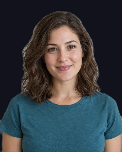 Sample portrait after applying black background