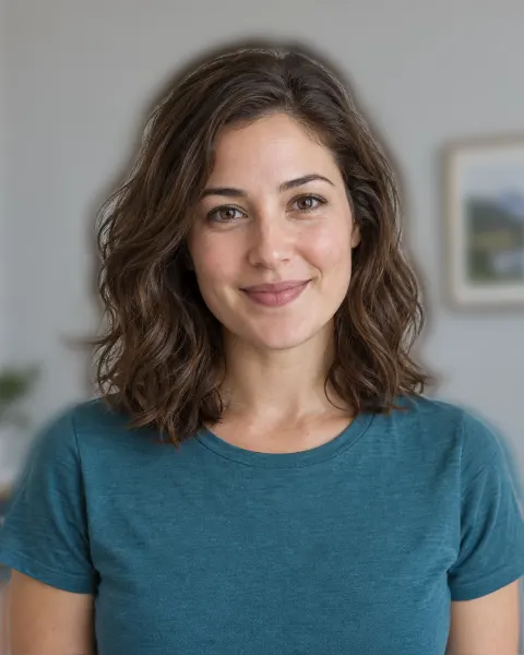 Sample portrait after applying blur background